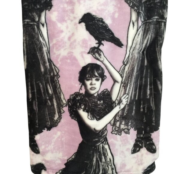 WEDNESDAY Plush Throw Nevermore Rave'N Iconic Dance Poses - Picture 2 of 4